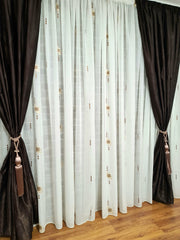 Draperia semiopaca de Culoare Wenge, varianta mai usaora a catifelei