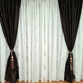 Draperia semiopaca de Culoare Wenge, varianta mai usaora a catifelei