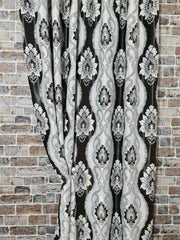 Draperii opace cu două fețe,imprimeu baroc în tonuri de gri și negru - CASABLANCA Draperii opace cu două fețe,imprimeu baroc în tonuri de gri și negru Casa Blanca Curtains & Drapes 45.00 CASABLANCA CASABLANCA