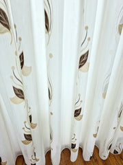 Perdea cu flori crem maro, model Georgiana, nu necesita calcare dupa spalare - CASABLANCA Perdea cu flori crem maro, model Georgiana, nu necesita calcare dupa spalare Casa Blanca Curtains & Drapes 40.00 CASABLANCA CASABLANCA