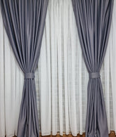 Set complet din perdea simpla voal alb cu draperie uni gri 100% blackout, Colectia Crom, varianta gri inchis - CASABLANCA Set complet din perdea simpla voal alb cu draperie uni gri 100% blackout, Colectia Crom, varianta gri inchis CASABLANCA 325.00 CASABLANCA CASABLANCA