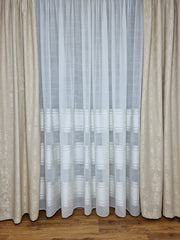 Set perdea ivory din in cristal si draperie crem, model Florica - CASABLANCA Set perdea ivory din in cristal si draperie crem, model Florica Casa Blanca Curtains & Drapes 440.00 CASABLANCA CASABLANCA