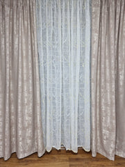 Set perdea din in si draperie tip vopsea decorativa, model Catalina, varianta bej - CASABLANCA Set perdea din in si draperie tip vopsea decorativa, model Catalina, varianta bej CASABLANCA 440.00 CASABLANCA CASABLANCA