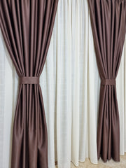 Set perdea din matase crem si draperie maro 100% blackout - CASABLANCA Set perdea din matase crem si draperie maro 100% blackout Casa Blanca Curtains & Drapes 385.00 CASABLANCA CASABLANCA