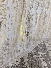 Perdea bamboo confectionata din material plin ca textura, alba cu auriu - CASABLANCA Perdea bamboo confectionata din material plin ca textura, alba cu auriu CASABLANCA 90.00 CASABLANCA CASABLANCA