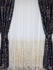 Set complet perdea si draperie, colectia Golden, varianta pe negru - CASABLANCA Set complet perdea si draperie, colectia Golden, varianta pe negru CASABLANCA 740.00 CASABLANCA CASABLANCA