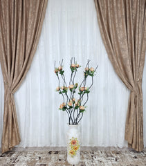 Draperie de culoare auriu cu efect de vopsea decorativa - CASABLANCA Draperie de culoare auriu cu efect de vopsea decorativa CASABLANCA 55.00 CASABLANCA CASABLANCA