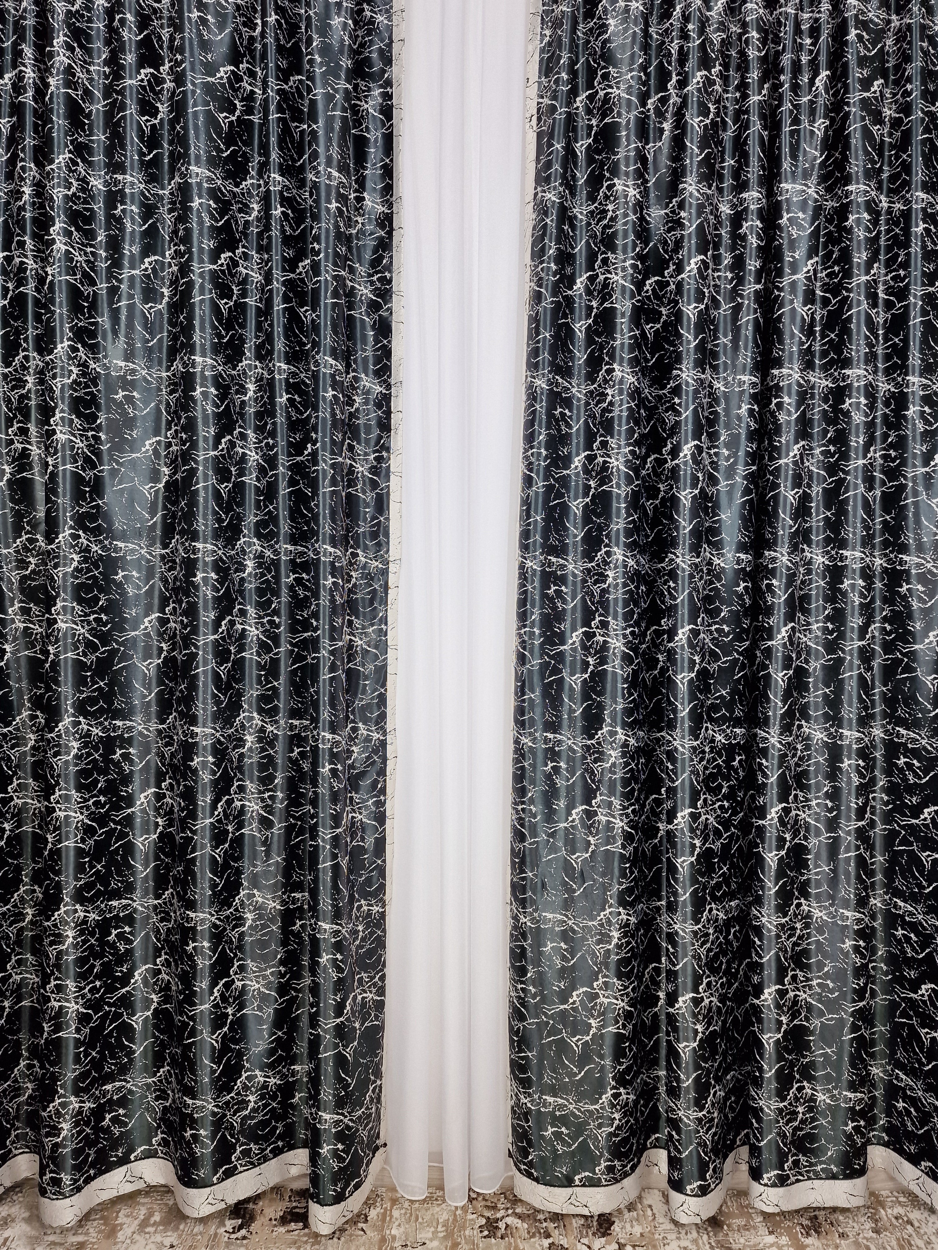 Draperie blackout de culoare neagra model marmura - CASABLANCA Draperie blackout de culoare neagra model marmura CASABLANCA 45.00 CASABLANCA CASABLANCA