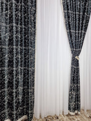Draperie blackout de culoare neagra model marmura - CASABLANCA Draperie blackout de culoare neagra model marmura CASABLANCA 45.00 CASABLANCA CASABLANCA