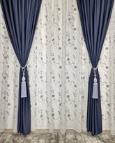 Set 2 Canafi Decorativi Gri - Detaliul Perfect pentru Draperiile Tale