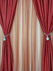 Draperie simpla rosie blackout 90%