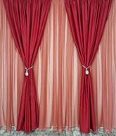 Perdea Simpla din Voal Coral