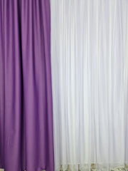 Perdea Simpla din Voal Lila