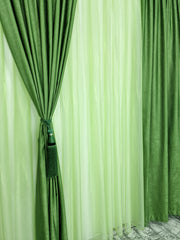 Perdea Simpla din Voal Verde Lime