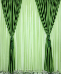 Perdea Simpla din Voal Verde Lime