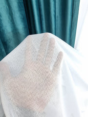 Set Antonela: Perdea in bamboo V cu draperie catifea turcoaz