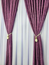 Set Didi: perdea matase mov lila si draperie mov tip vopsea decorativa