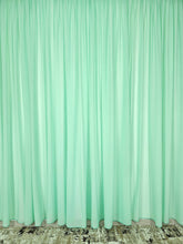 Perdea Roa din matase moale verde menta