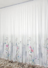 Perdea Imperia din matase cu flori