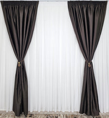 Colectia Hotel Draperie Maro Trabuc: Set Recomandat pentru Camere in Nuante de Maro, Bej, Crem si Alb - Confectionat pe Comanda