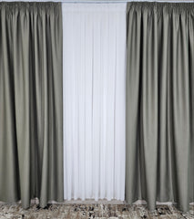 Draperie Tip Hotel Blackout Total 98%-Gri Verzui