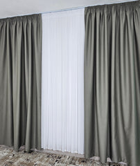 Draperie Tip Hotel Blackout Total 98%-Gri Verzui