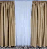 Draperie tip Hotel Blackout Total 98%-Crem Auriu