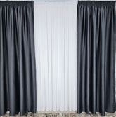 Draperie Tip Hotel Blackout Total 100%-Gri Inchis