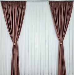 Draperie Catifea Roz Pudra Blackout 90% – Ideala pentru Living si Dormitor in Nuanțe Alb, Crem si Gri