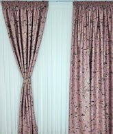 Draperie Prestige Roz cu Insertii - Ideala pentru Livinguri si Dormitoare in Nuante de Roz Pudrat, Crem, Alb, Gri sau Bej - Confectionata pe Comanda