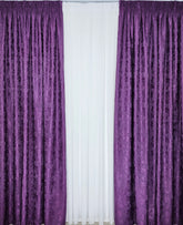 Draperie Venti mov texturată cu aspect de vopsea decorativă