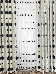 Draperie gri model buline cu doua fete blackout 80%