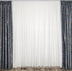 Perdea Dante din matase moale premium cu insertii argintii