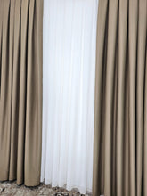 Set Barbara – Perdea In Cristal Nesifonabila si Draperie Grej – ideal pentru livinguri si dormitoare in nuante de crem, bej, gri deschis sau alb