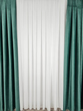 Perdea triplu voal, material plin ca textura, nesifonabila, alb simplu