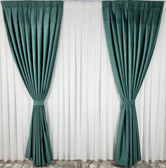 Draperie Premium Verde Catifea Garantat Opacă 100% blackout