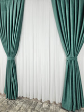 Draperie Premium Verde Catifea Garantat Opacă 100% blackout
