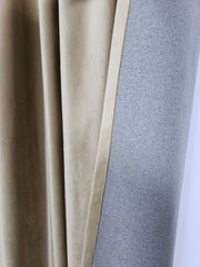 Draperie Premium Crem Catifea Garantat Opaca 100% Blackout – ideala pentru livinguri si dormitoare elegante cu canapele crem, bej, gri deschis sau alb si mobilier lemn natur, alb sau auriu – confectionata pe comanda