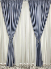 Set Oscar: perdea voal premium gri si draperie gri mediu 90% blackout