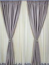 Set Astoria: Perdea Jorjet Crem din Material Plin și Draperie crem roze Blackout Mai Tip Hotel