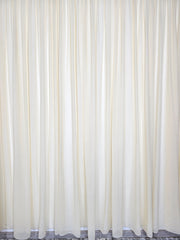 Perdea Premium Jorjet Crem Piersica, material plin ca textura, nesifonabila