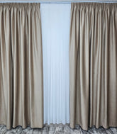 Draperie Premium Bej Catifea Garantat Opaca 100% blackout