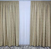 Draperie Tip Nisip – Draperie Eleganta Pentru Living Si Dormitor In Nuante Crem, Bej Si Auriu si Alb Confectionata Pe Comanda