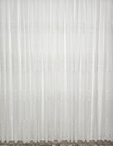 Perdea Cadiz Din Bamboo cu Broderie Crem a€“ Ivoire