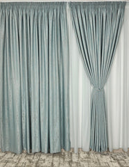 Draperie Lucy tip vopsea decorativa turcoaz