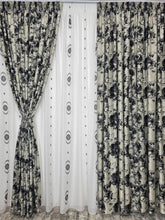 Draperie Jaguar blackout gri cu negru