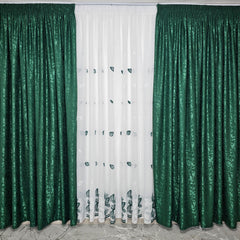 Draperie Los Angeles nisip verde smarald, semiopaca, tip vopsea decorativa