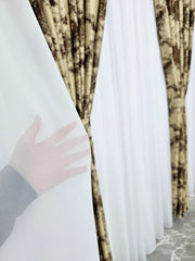 Perdea Melon Alb Imaculat din Voal Premium
