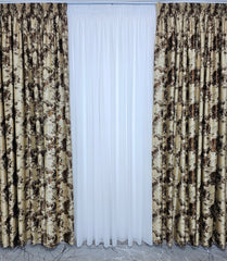 Perdea Melon Alb Imaculat din Voal Premium – ideala pentru livinguri cu canapele crem, gri deschis sau alb si mobilier alb sau lemn natur – confectionata pe comanda