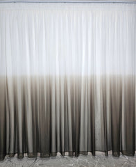 Perdea Fiona din voal în degrade verde kaki